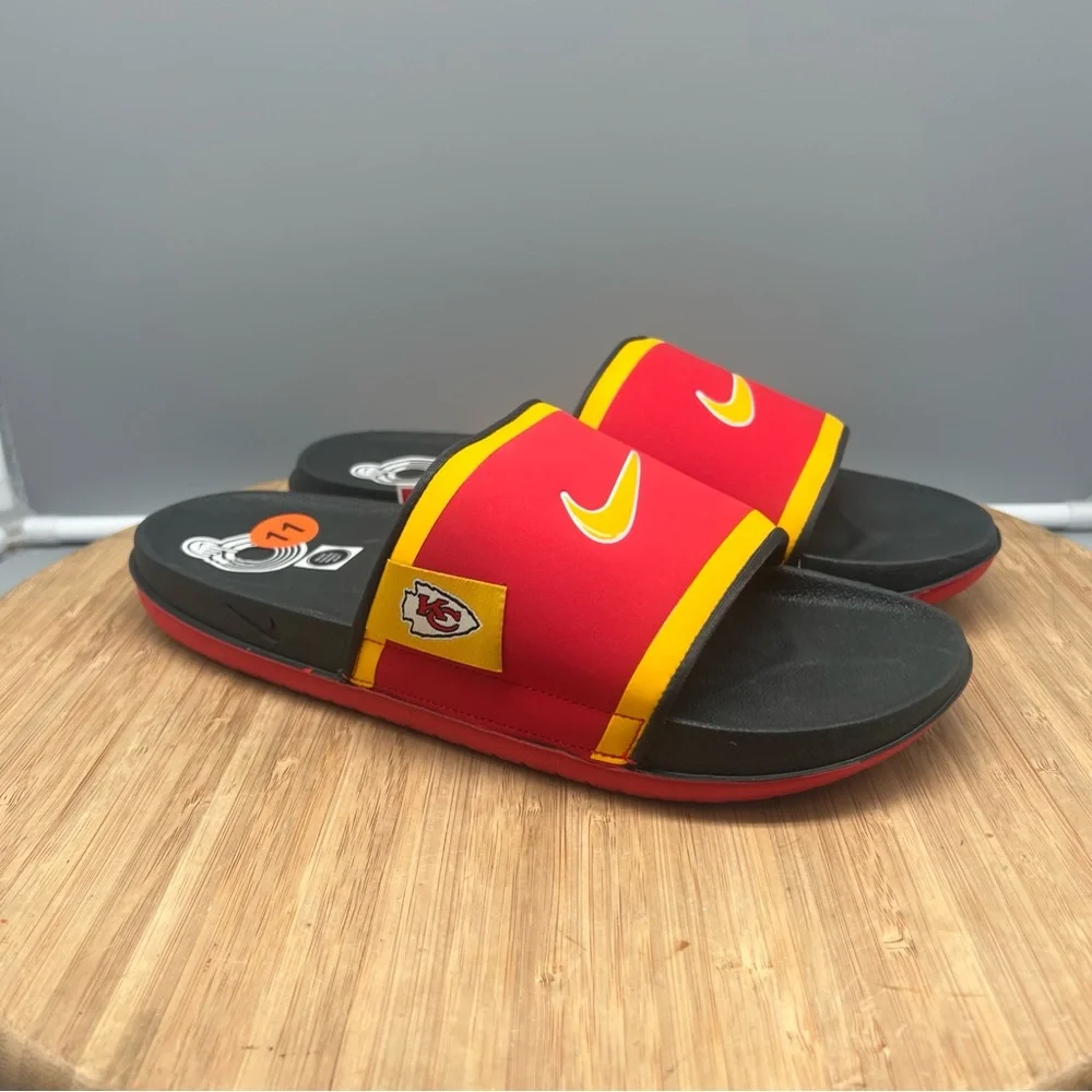 Nike Offcourt Slide KC Kansas City Chiefs Sandals Red‎ Men’s 11 FN3050-600 New